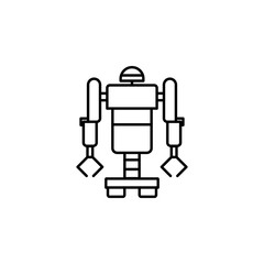 Army robot smart robot icon. Element of future technology icon for mobile concept and web apps. Thin line Army robot smart robot icon can be used for web and mobile