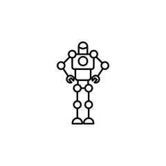 Army robot smart robot icon. Element of future technology icon for mobile concept and web apps. Thin line Army robot smart robot icon can be used for web and mobile
