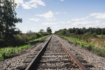 Fototapeta premium railway in countryside