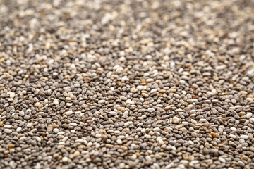 black chia seed background