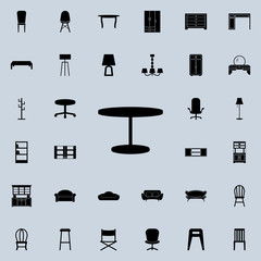 table icon. Furniture icons universal set for web and mobile
