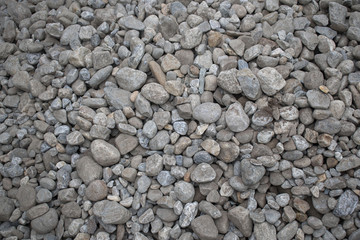 pile of river rocks close up