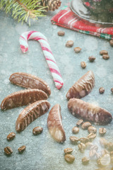 Chocolates citrus Candy concept flower clock forms