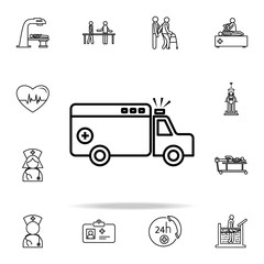 ambulance car icon. Hospital icons universal set for web and mobile