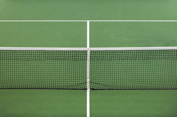 green tennis court surface, sport background