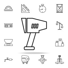speed radar icon. Measuring Instruments icons universal set for web and mobile