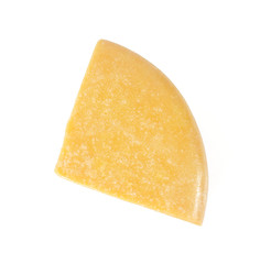 parmesan cheese isolated on white