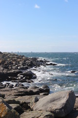 Fototapeta premium mer rocher