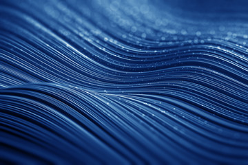 Fototapeta na wymiar Blue waves and lines abstract background