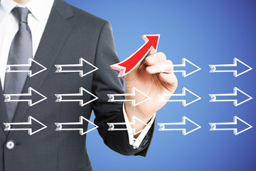 Leadership and choice concept