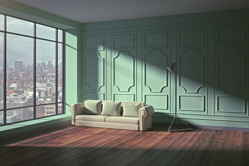 Contemporary living room interior