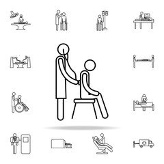 therapist icon. medicine icons universal set for web and mobile