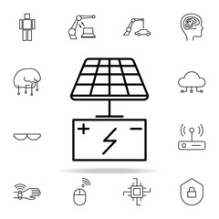 solar battery icon. New Technologies icons universal set for web and mobile