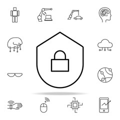 system security icon. New Technologies icons universal set for web and mobile