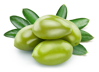olive isolated on white