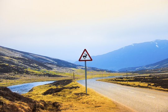Old Military Road - Scotland, Aberdeenshire near Breamar. Cairngorms National Park.