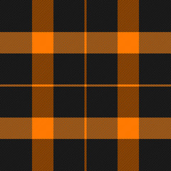 Halloween Tartan plaid. Scottish cage background