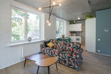Rest zone in a modern apartment. Reading area in studio apartments.  © Aleks Kend