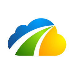 cloud logo design icon element