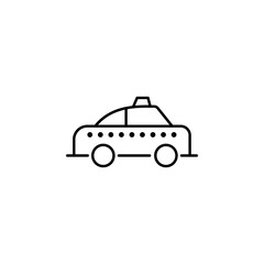 taxi taxi icon. Element of transportation icon for mobile concept and web apps. Thin line taxi taxi icon can be used for web and mobile