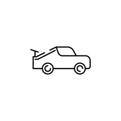 Fototapeta na wymiar car sport icon. Element of transportation icon for mobile concept and web apps. Thin line car sport icon can be used for web and mobile