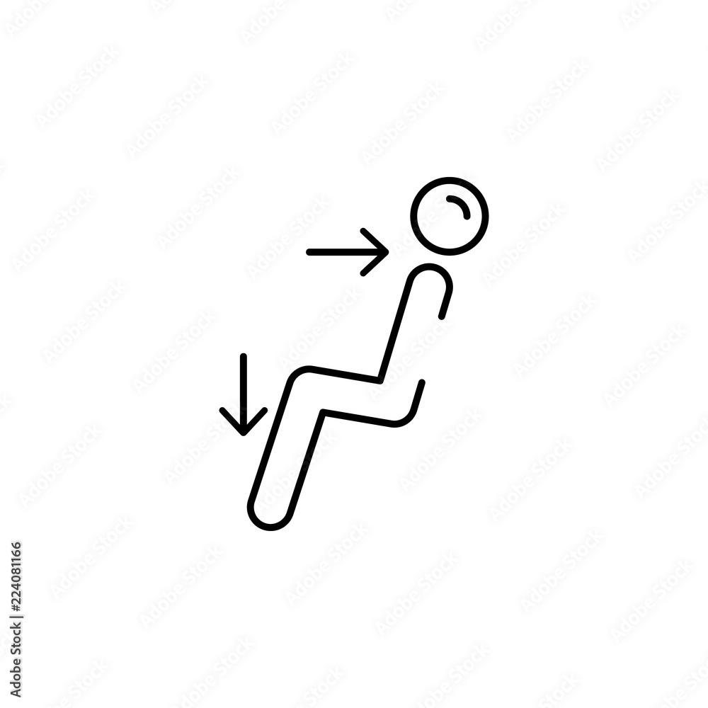 Poster adjustment icon. element of transportation icon for mobile concept and web apps. thin line adjustmen