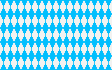 Oktoberfest geometric seamless pattern. White blue Octoberfest background. Traditional Bavarian beer festival vector illustration.