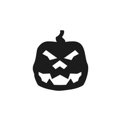 pumpkin halloween silhouette. Element of halloween illustration. Premium quality graphic design icon. Signs and symbols collection icon for websites, web design, mobile app