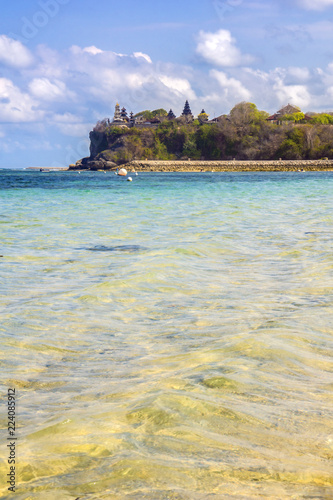 Pantai Pandawa Beach And Temple On A Cliff Bali Indonesia