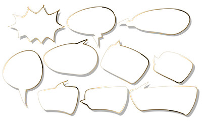 set of quote box,frame talk,bubble speech,balloon talk template illustration vector