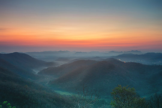 sunrice on mountain
