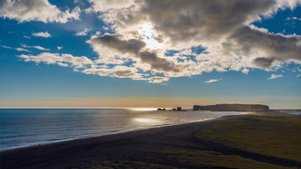 Sunset and reflection