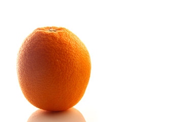 Orange fruit on white background