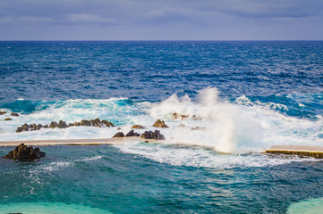 Natural swimming pools in Porto Moniz. Madeira. Portugal