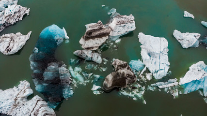 Drift ice of glacier © Kota Irie
