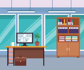 Business office interior