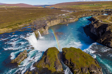 Waterfall with Rainbow