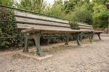 an free large wooden bench