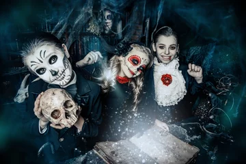 Wandaufkleber Party in Halloween © Andrey Kiselev