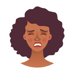 face of African woman