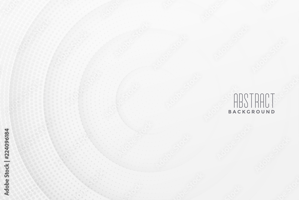 Wall mural abstract halftone white background design