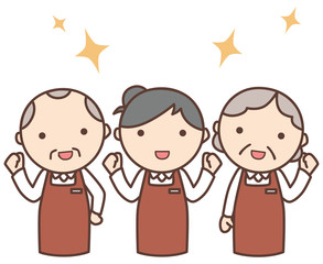  スーパーやカフェや接客業の店員