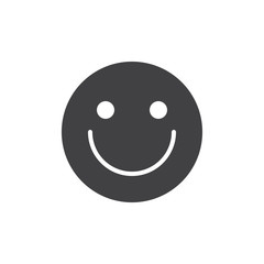 Smile face vector icon. filled flat sign for mobile concept and web design. Happy emoticon simple solid icon. Symbol, logo illustration. Pixel perfect vector graphics