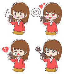 Girls and smart things set