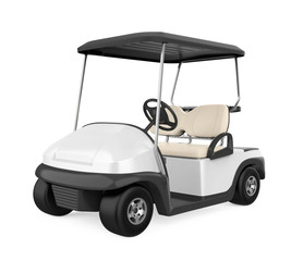 Golf Cart Isolated