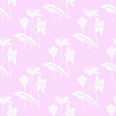 Fototapeta premium Geometric seamless pattern. Flower