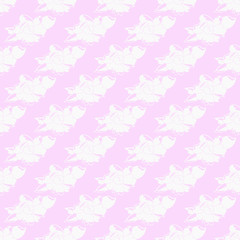 Geometric seamless pattern. Flower