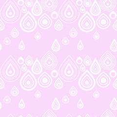 Geometric seamless pattern, abstract drops