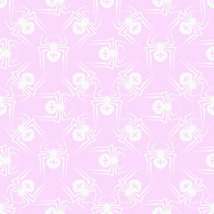 spider seamless pattern cross
