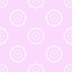 floral seamless pattern with flowers and leaves